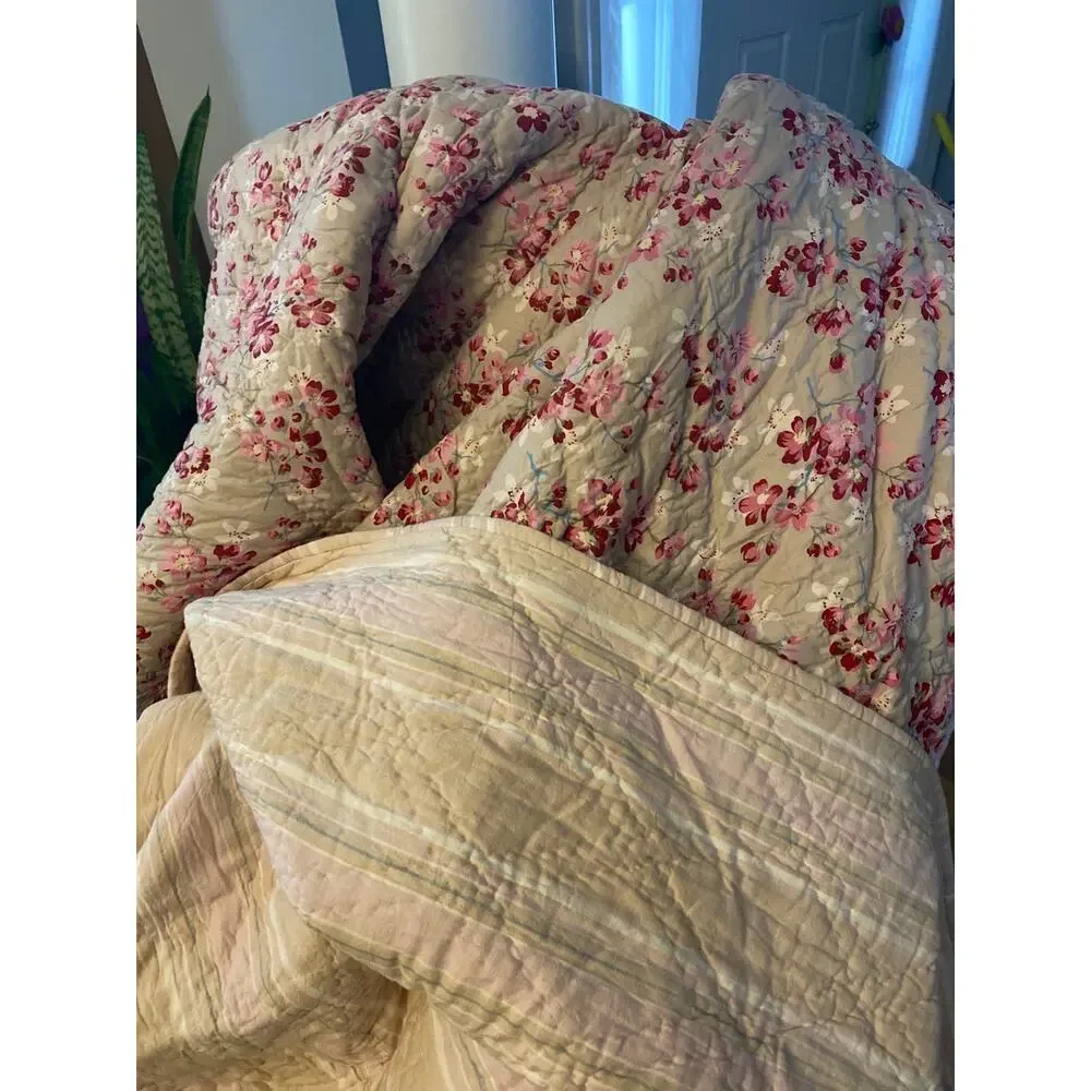 Annie Selke Pine Cone Hill Rumer Floral King Quilt Set